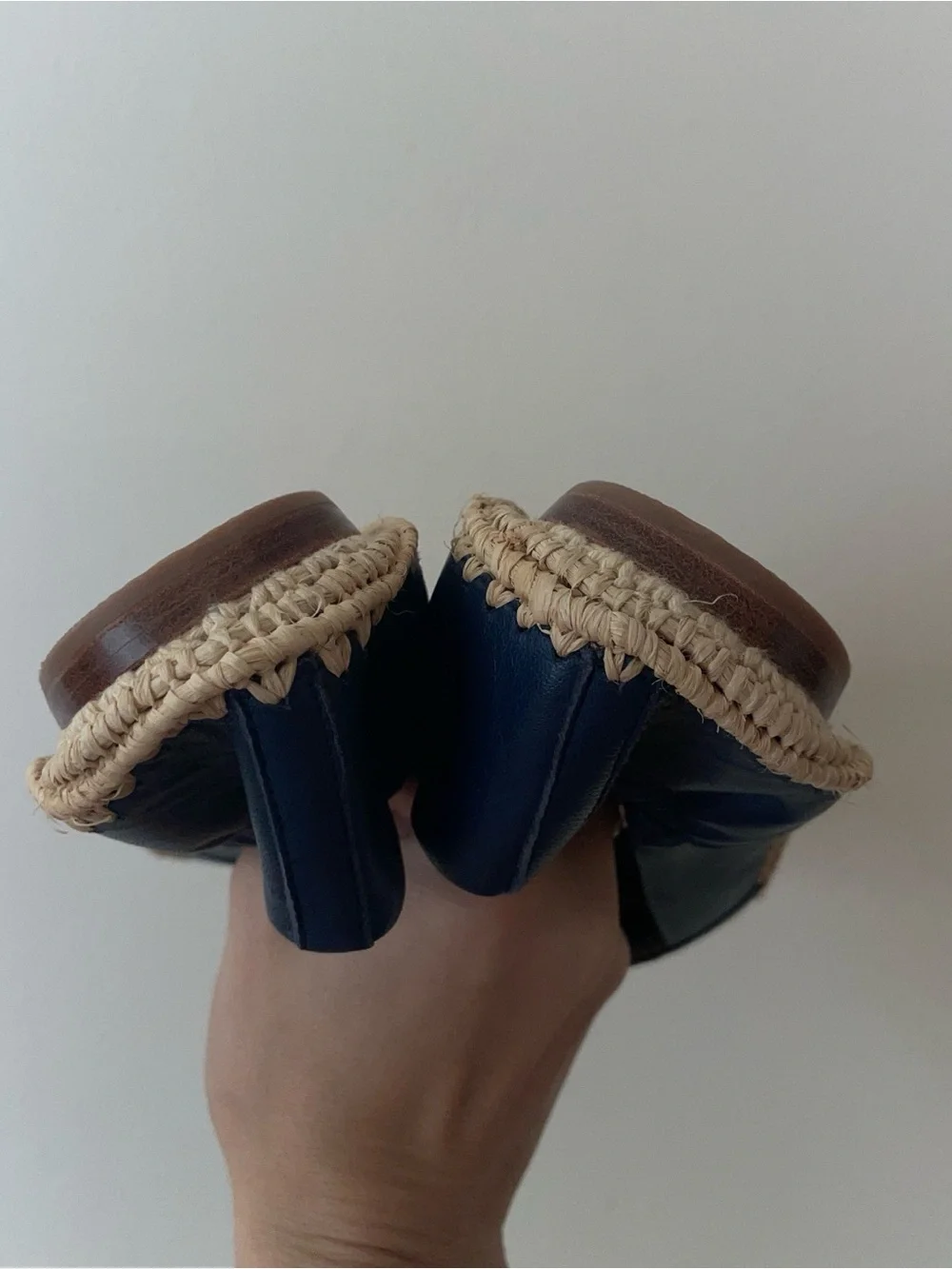 Tory Burch navy leather